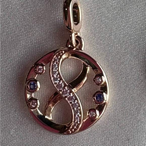 Pandora Jewelry - Pandora ME Infinity Symbol Medallion rose gold-plated